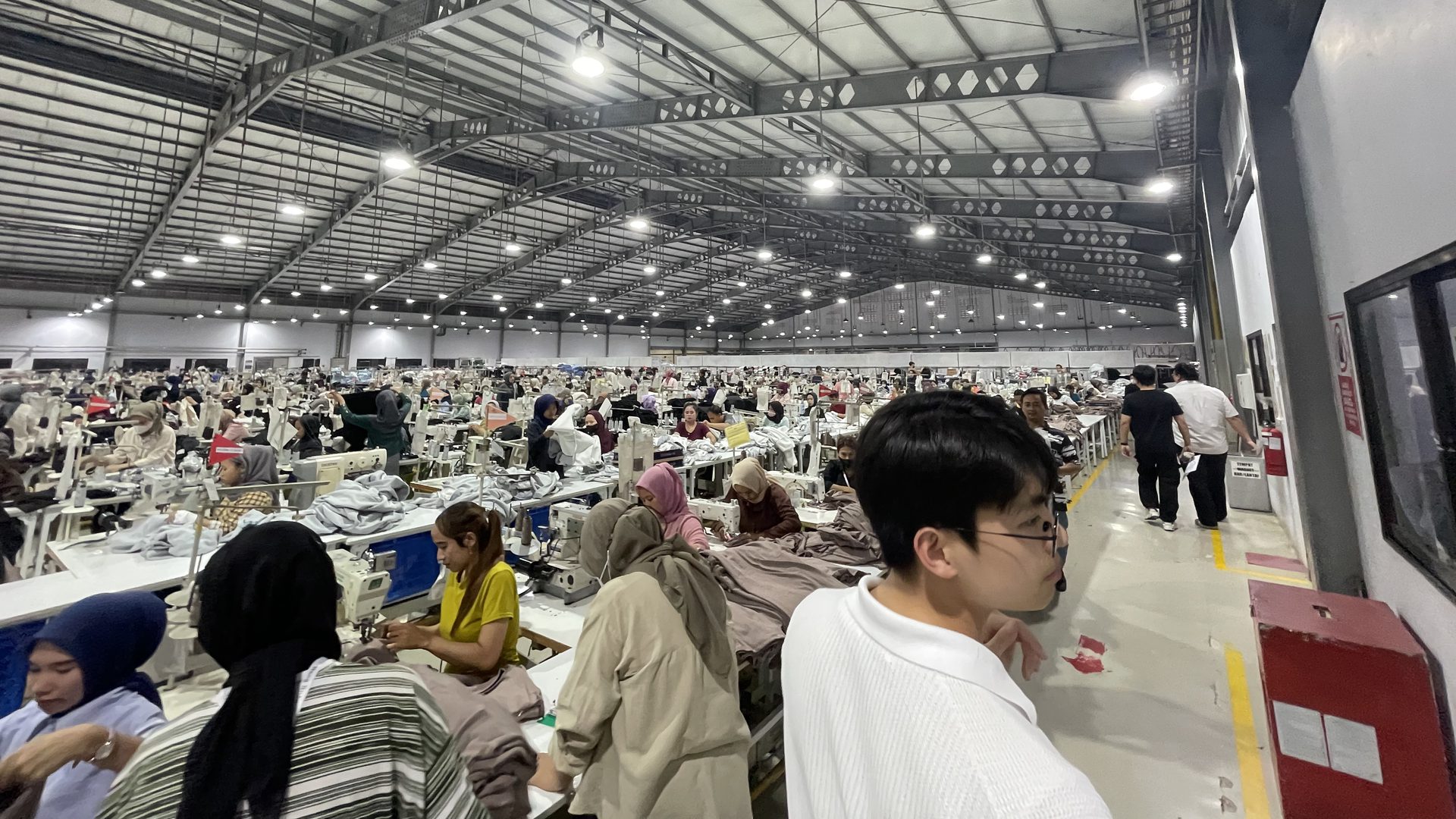 PT. Dasan Pan Pacific 봉제 공장 생산 현장 전경